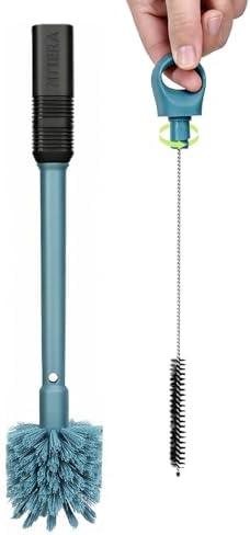 NTIERA 2-in-1 Bottle Brush Cleaner Kit Set,Long Water Bottle Cleaning