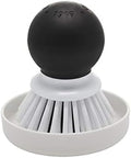 KitchenAid Palm Brush with Dish Tray, 2 Piece, Black