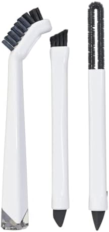 Small Cleaning Brush Set 3pcs—Crevice Brushes for Cleaning—Scrub