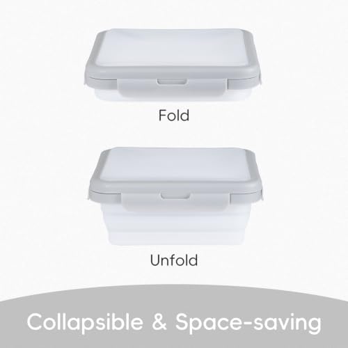 Reusable Silicone Food Storage Container with Lid 6.5 cups/52 oz