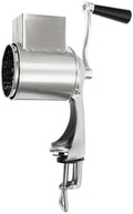 Stainless Steel Rotary Grater with 5 Drum Blades and Clamp