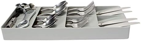 Kitchen Details 7 Slot Cutlery Drawer Organizer | Utensil Tray