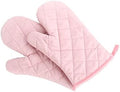 Cotton & Polyester Oven Mitts, 1 Pair, Pink