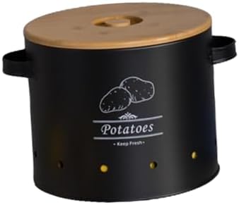 Generic Potato Storage Tin Potato Onion Garlic Storage Bin Kitchen