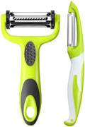 KOOSREEL Multifunctional Peeler Set, 3-in-1 Peeler, Straight Peeler
