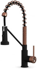 Strictly Sinks Kitchen Faucet, Matte Black & Copper
