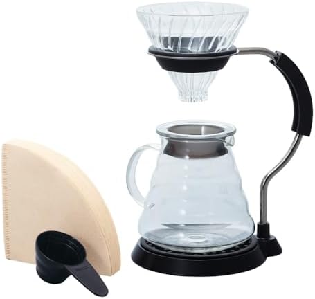 Hario V60 Arm Stand Pour Over Set with Glass Dripper