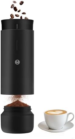 TIMEMORE Portable Conical Burr Coffee Grinder, 30 Settings, Black