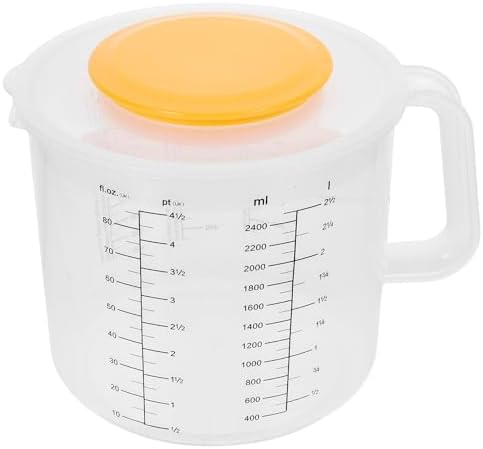 2.5l Measuring Mixing Bowl Plastic Scale Cup with Lid
