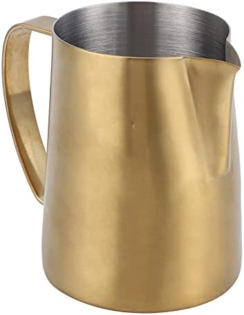 Milk Frothing Pitcher 20 oz, 304 Stainless Steel Latte Art Pitcher