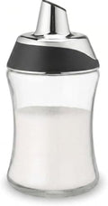 J&M DESIGN Glass Sugar Dispenser with Pour Spout for Coffee Bar, Tea