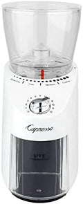 Capresso Infinity Plus Conical Burr Grinder, Shiny White