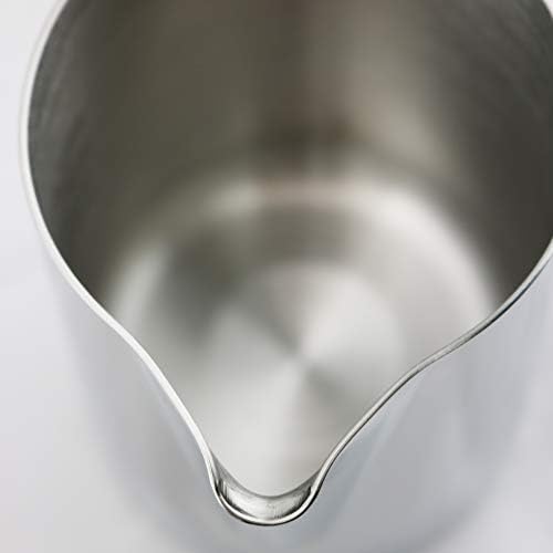 BrewGlobal Rhinoware Professional Milk Pitcher, Stainless Steel 12 oz