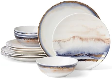 Lenox Summer Radiance Bone China 12-Piece Dinnerware Set for 4