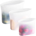 Winrock Reusable 100% Silicone Food Storage Bags, Sandwich Snack Bags