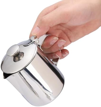 Stainless Steel Milk Frothing Pitcher Dripless Spout for Latte Art