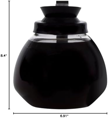BUNN 42400.0103 12 Cup Commercial Glass Decanter with Black Handle