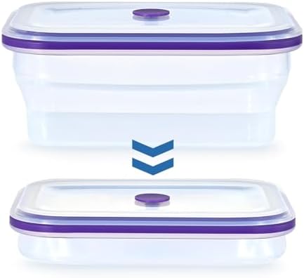 Collapsible Food Storage Containers, Premium Silicone, BPA