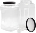 Cornucopia Brands Square Gallon Size Clear Plastic Canisters (2-Pack)