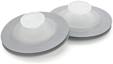 Good Cook Touch Kitchen Sink Stopper Set (2 Pack), White