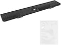 Silicone Black Kitchen Sink Splash Guard, 33 in Long Draining Mat with