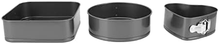 Cake Pan Set of 3, Round Triangle Square Springform Pan Sets