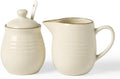 famiware 10oz Sugar Bowl & 13oz Creamer Set, Coffee Serving, Vanilla