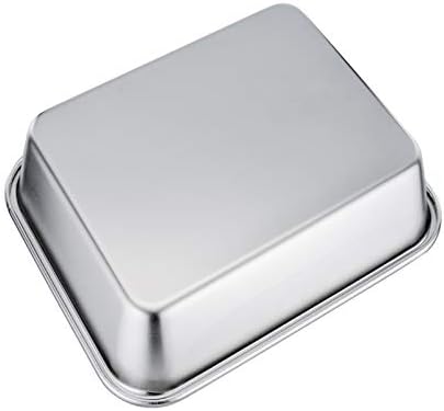 TeamFar Rectangular Cake Pan Brownie Pan, Stainless Steel Lasagna Pan