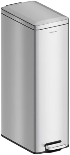8 Gallon Slim Stainless Steel Kitchen Garbage Can