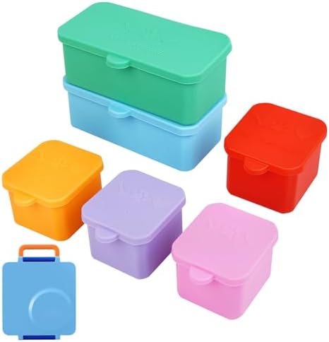 6 Pack Silicone Lunch Box Divider Compatible with OmieBox – Leakproof