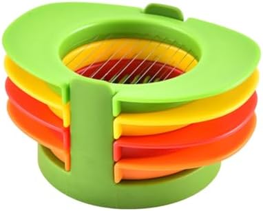 4-in-1 Stainless Steel Egg Slicer Cutter with Holder for Kitchen Prep