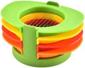 4-in-1 Stainless Steel Egg Slicer Cutter with Holder for Kitchen Prep