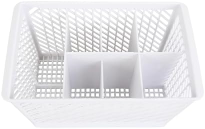 Dishwasher Silverware Basket, White Cutlery Organizer Replacement