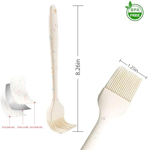 Silicone Basting Brushes, BPA-Free Pastry Brush for BBQ