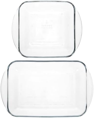 Anchor Hocking 4-Piece Baking Dish Set with Blue Lids