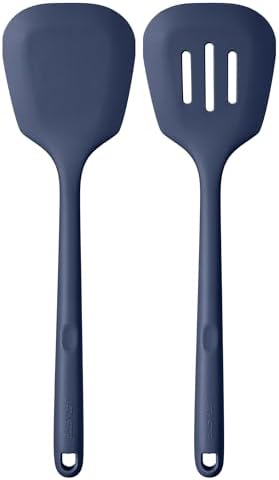 U-Taste Silicone Turner Spatula Set, 2-Piece, Midnight Blue