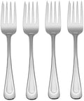 Oneida Satin Sand Dune Salad Forks Silverware Set for 4, Flatware
