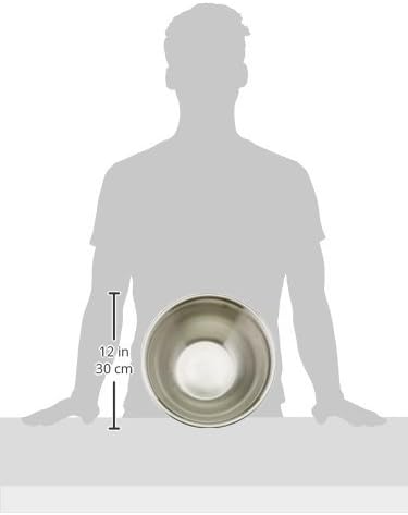 Winco 5 Quart Heavy-Duty Stainless Steel Mixing Bowl - Image 2