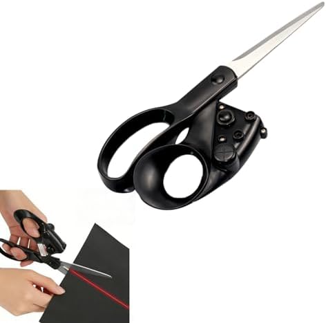 Laser Guided Scissors for Fabric & Paper – Heavy Duty Laser Guide