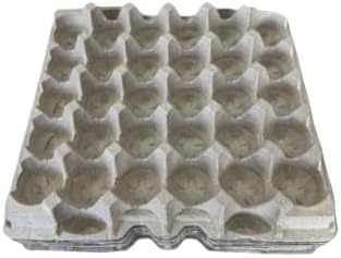 Pulp Fiber Egg Flats, 6 Trays for 30 Large Eggs