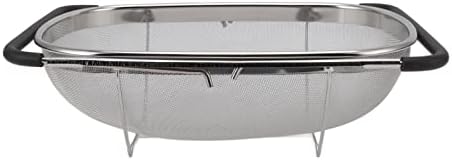 Expandable Stainless Steel Colander, Over the Sink Colander Strainer