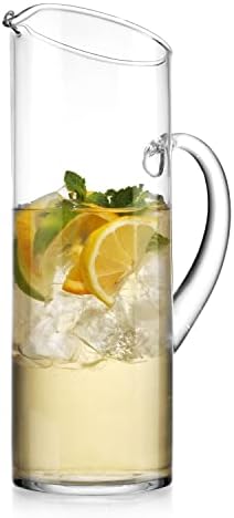 Glass Water Pitcher with Spout – Elegant Serving Carafe for Water
