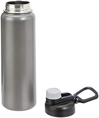 Amazon Basics Large Insulated Stainless Steel Water Bottle, Leakproof