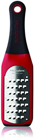 Microplane Artisan Series Cheese Grater and Zester (Extra Coarse, Red)