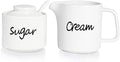 ONTUBE Porcelain Sugar bowl and Creamer Set of 3,White