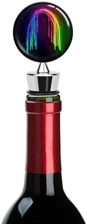 Rainbow Neon Wine Stopper Vacuum Alloy Wine Bottle Stopper Reusable