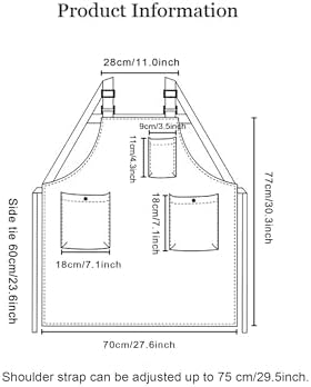 Nanxson Kitchen Apron for Women,H Style Cooking Apron with 3 Pockets