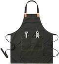 206 GSM Thickened Work Apron with 4 Pockets, Waterproof Resistant