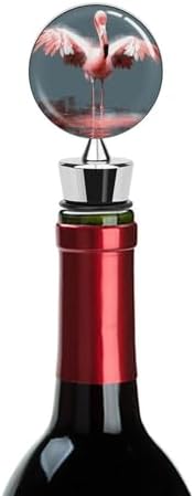 Flamingo Pattern Wine Stopper Vacuum Alloy Wine Bottle Stopper