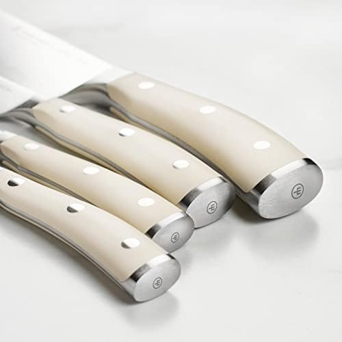 Wusthof Classic Ikon Creme 7-Piece Knife Set, Acacia Block